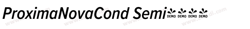 ProximaNovaCond Semi字体转换